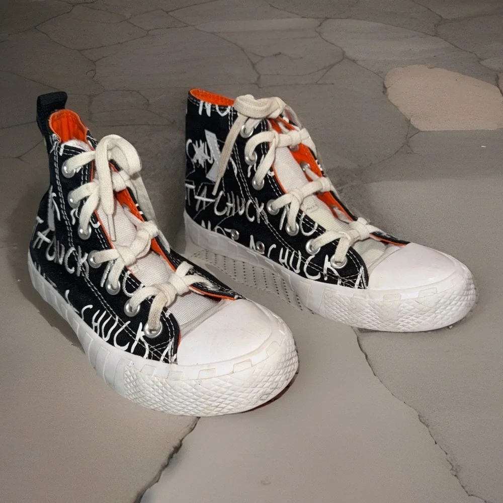 Converse Chuck Taylor All‎ Star High Top Graffiti Not A Chuck Shoes Youth 4